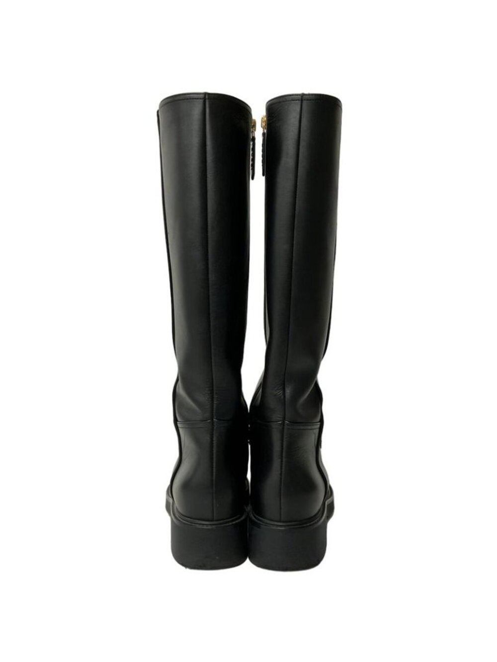 Gucci Long Boots 36 Black Logo Leather - Picture 3 of 9